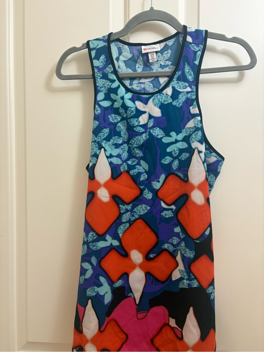 Peter Pilotto Blue & Purple Floral Print Tank
